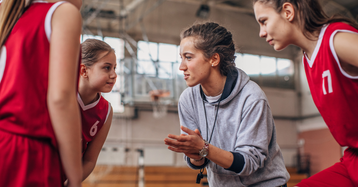 Coaching Basketball Team full of Gen Zs Coach encourages team through positive coaching he learned through Hey Coach